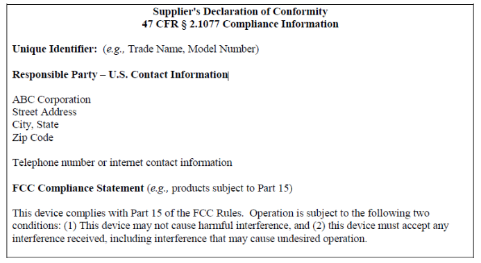  FCC SDOC(jin)ģ